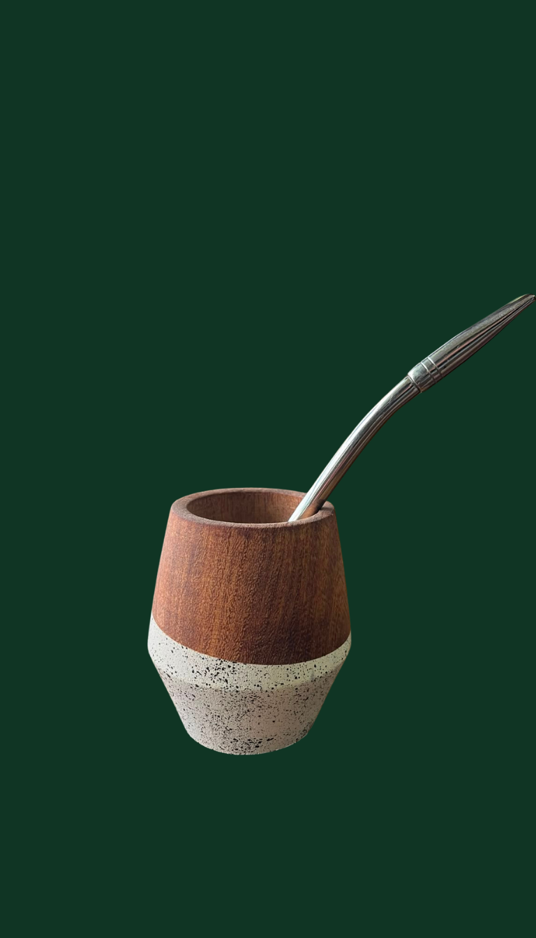 Mate huevito pintado algarrobo