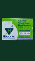Aguja hipodérmica Hoppner 15x1,8mm