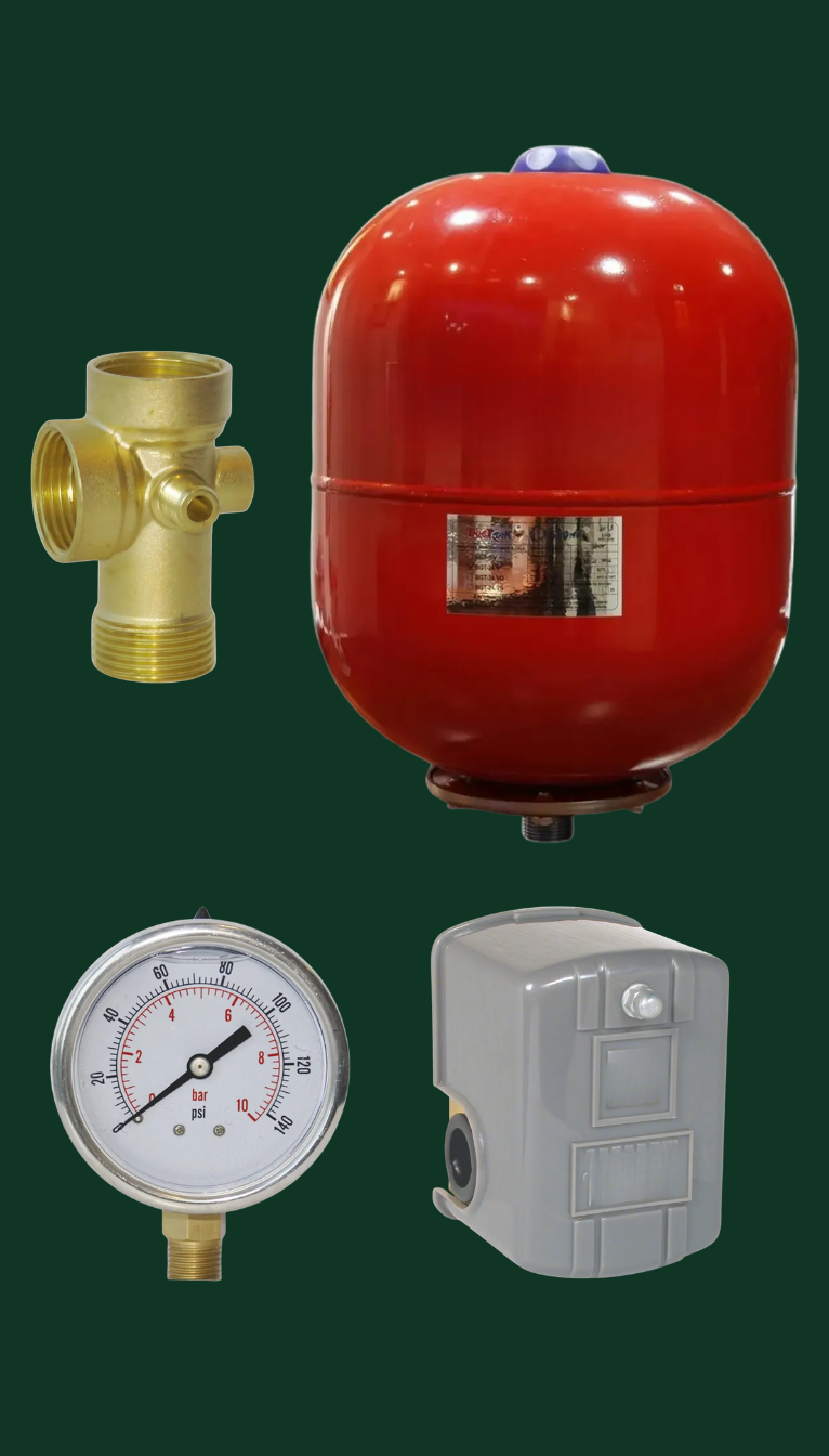 Kit automatismo - hidroneumático con hidrosfera 24lts