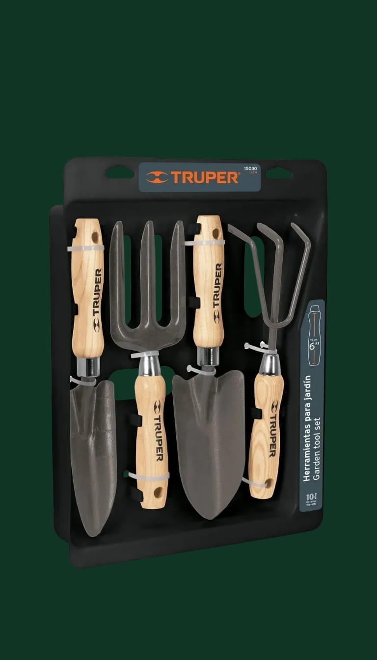 Juego de 4 herramientas jardinero