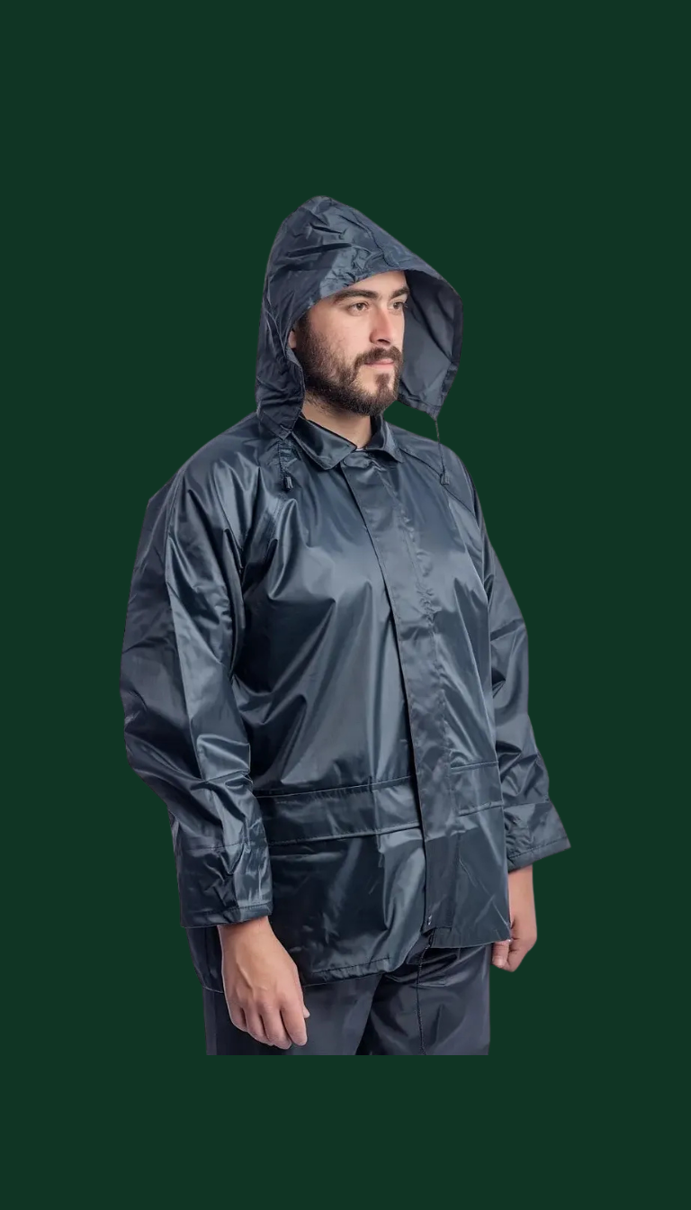 Equipo de lluvia pu engomado premium